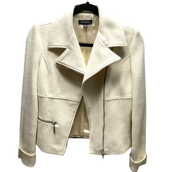Bebe Cream Jacket Size XS - Picture 2 of 12